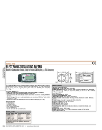Thumbnail of document Data Sheet - TTM Electronic Totalizing Meter